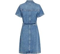 Tommy Hilfiger Women’s Short Sleeve Belted Ali Knee Length Denim Dress