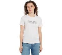Tommy Hilfiger Women’s Short Sleeve Graphic Cotton T-Shirt, Beige (Ancient White), M