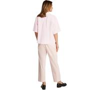 Tommy Hilfiger Women’s Short Sleeve Relaxed Fit Linen Shirt, Pink (Light Pink), 12