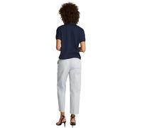 Tommy Hilfiger Women’s Short Sleeve Relaxed Lyocell Polo Shirt Without Button Placket, Blue (Dark Night Navy), S