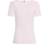 Tommy Hilfiger Women’s Short Sleeve Ribbed 5X2 Slim Fit T-Shirt, Pink (Light Pink), XXL