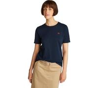 Tommy Hilfiger Women’s Short Sleeve Round Neck Contrast Flag T-Shirt, Blue (Dark Night Navy), S