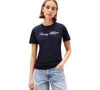 Tommy Hilfiger Script Short Sleeve T-shirt Blue XL Woman