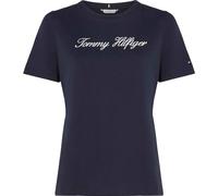 Tommy Hilfiger Script Short Sleeve T-shirt Blue 2XL Woman