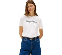 Tommy Hilfiger Script Short Sleeve T-shirt White XL Woman