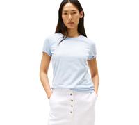 Tommy Hilfiger Women’s Short Sleeve Round Neck Script T-Shirt, Blue (Breezy Blue), XXL