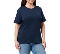 Tommy Hilfiger Women’s Short Sleeve Round Neck Slim Cody T-Shirt, Blue (Dark Night Navy), L
