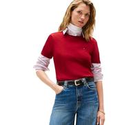 Tommy Hilfiger Women’s Short Sleeve Round Neck Slim Cody T-Shirt, Red (Regatta Red), S