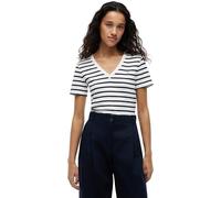 Tommy Hilfiger Women’s Short Sleeve T-Shirt New Slim Cody V-Neck, Multicolor (Breton/ECU/Dark Night Navy), S