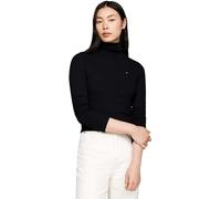 Tommy Hilfiger Women’s Slim Fit Roll Neck Jumper, Black (Black), M