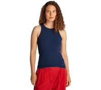 Tommy Hilfiger Women’s Slim Rib Stretch Tank Top, Blue (Dark Night Navy), XS