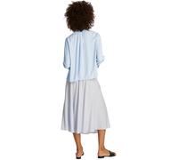 Tommy Hilfiger Women’s Soft Viscose Blouse with V-Neck, Blue (Breezy Blue), 16