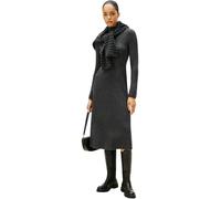 Tommy Hilfiger Women’s Soft Wool Midi Jumper Dress, Grey (Dark Grey Heather), L