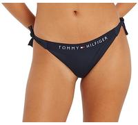 Tommy Hilfiger Women’s Sport Side Tie Cheeky Bikini Bottoms, Blue (Desert Sky), L