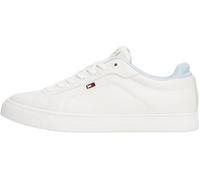 Tommy Hilfiger Women’s Sporty Low Top Vulcanised Runner Trainers, Multicolor (Ecru/Breezy Blue), 4