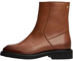 Tommy Hilfiger Women’s Square Toe Ankle Boots, Brown (Winter Cognac), 5