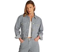 Tommy Hilfiger Women’s Straight Fit Cropped Denim Jacket, Multicolor (Jaz), 16