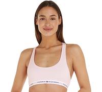 Tommy Hilfiger Womens UW0UW03820 Icon 2.0 Bralette Bra - Pink Cotton - Size 12 UK