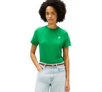 Tommy Hilfiger Women’s T-Shirt Short Sleeve Script Regular with Round Neckline, Green (Courtside Green), S