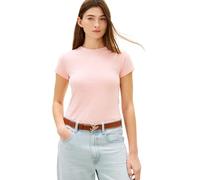 Tommy Hilfiger Women’s T-Shirt Short Sleeve Slim in Cotton, Pink (Soft Rose), M