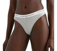 Tommy Hilfiger for woman. UW0UW03835 Thong with logo on waistband grey (S), Homewear, Cotton