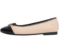 Tommy Hilfiger Women’s Toe Cap Leather Ballet Pumps, Beige (Misty Blush), 6.5