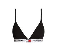 Tommy Hilfiger Women’s Triangle Bra with Logo Underband, Black (Black), L