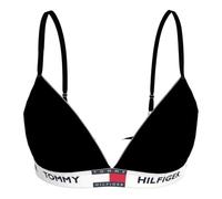 Tommy Hilfiger Women’s Triangle Bra with Logo Underband, Black (Black), XS
