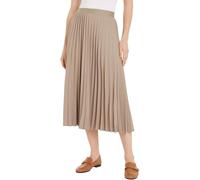 Tommy Hilfiger Women’s Twill Pleated Midi Skirt, Beige (Beige), 18