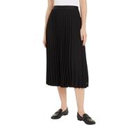 Tommy Hilfiger Women’s Twill Pleated Midi Skirt, Black (Black), 8