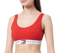 Tommy Hilfiger Women’s Unlined Bralette with Logo Underband, Red (Primary Red), L