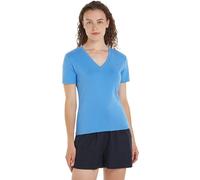 Tommy Hilfiger Women Short-Sleeve T-Shirt New Slim Cody V-Neck, Blue (Blue Spell), XXS