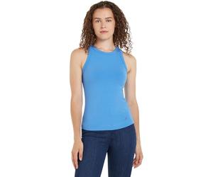 Tommy Hilfiger Women Slim 5X2 Rib Tank Top Ns Other Knit Tops, Blue, XXS