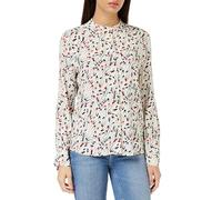 Tommy Hilfiger Women Small Ribbon Collarless Reg Ls Blouses, White, 44