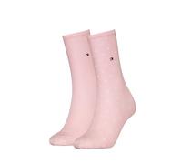Tommy Hilfiger Women's Dot Classic Sock, Light Pink, 39 to 42 (Pack of 2)