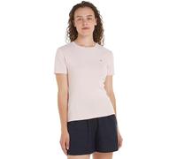 Tommy Hilfiger Women T-Shirt Short-Sleeve New Slim Cody Crop Crew Neck, Pink (Whimsy Pink), S