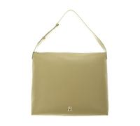 Tommy Hilfiger Women TH Casual Hobo Tote Bag with Zip, Beige (Beige), One Size