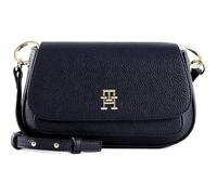 Tommy Hilfiger Women TH Emblem Flap Crossover Shoulder Bag Small, Blue (Space Blue), One Size