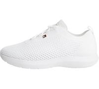 Tommy Hilfiger Women Th Knit Runner FW0FW09408 Low Top, White, 7