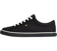Tommy Hilfiger Women Th Low Vulc FW0FW09390 Low Top, Black, 6.5
