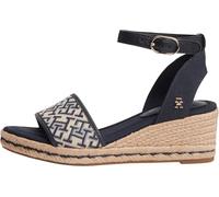 Tommy Hilfiger Women Th Mid Espad Wedge Jacquard FW0FW09519 Wedge Espadrilles, Blue, 6