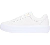 Tommy Hilfiger Women TH Platform Sneaker Quilted FW0FW09265 Low Top, White (Ecru), 38