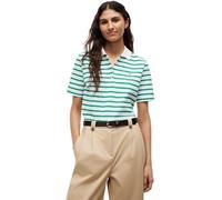 Tommy Hilfiger Women's 1985 Reg Pique Polo Ss Ww0Ww43224 S/S Polo, Green (Breton Ecru/Courtside Green STP), L