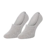 Tommy Hilfiger Women's Footie, Middle Grey Melange, 39/42 (Pack of 2)
