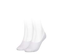 Tommy Hilfiger Women's Footie, White, 39/42 (Pack of 2)