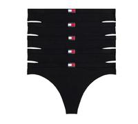 Tommy Hilfiger Women's 5 Pack Flag Thongs with Logo