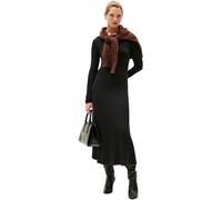 Tommy Hilfiger Women's 5x2 Rib Flare Midi Dress Ls Ww0ww47066 Flare Dress (Pack of 1)