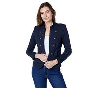 Tommy Hilfiger Women's Band Jacket Casual Blazer, Sky Capt, Large