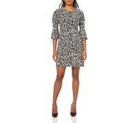 Tommy Hilfiger Women's Bell Sleeve Dress, Black/White Cap, 10