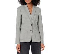 Tommy Hilfiger Women's Blazer - Business Jacket with Flattering Fit and Single-Button Closure, Black/Ivory, 10